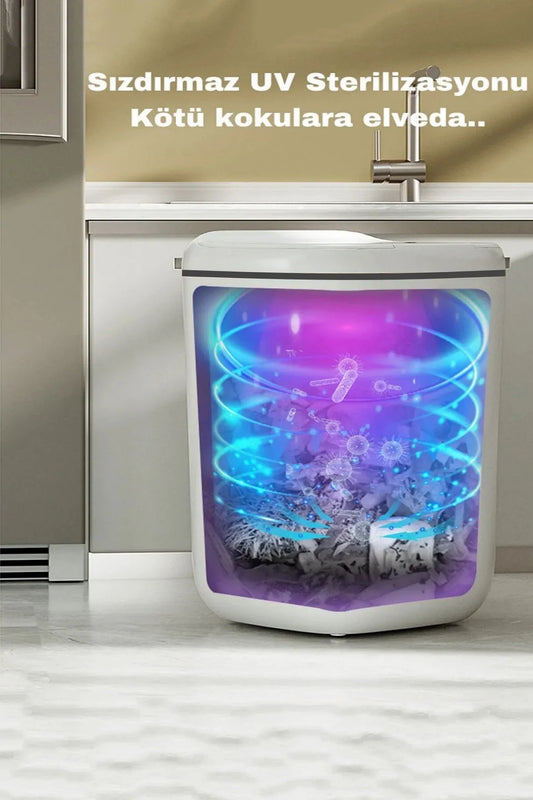 Sensörlü Çöp Kovası, Mega Boy 20 Litre, UV Işık teknolojisi
